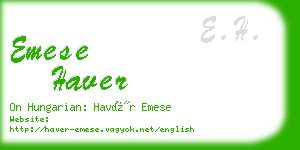 emese haver business card